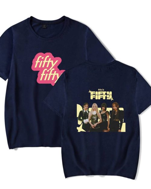 FIFTY FIFTY Pink Logo T-Shirt