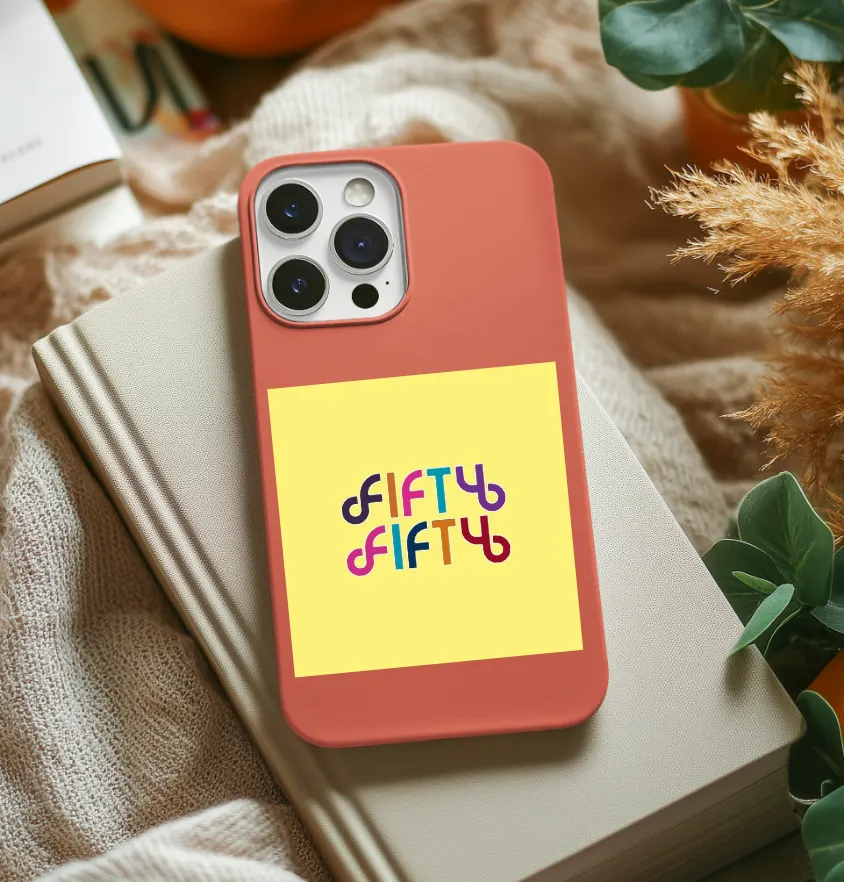 FIFTY FIFTY Rainbow Logo Phone Case - Image 9