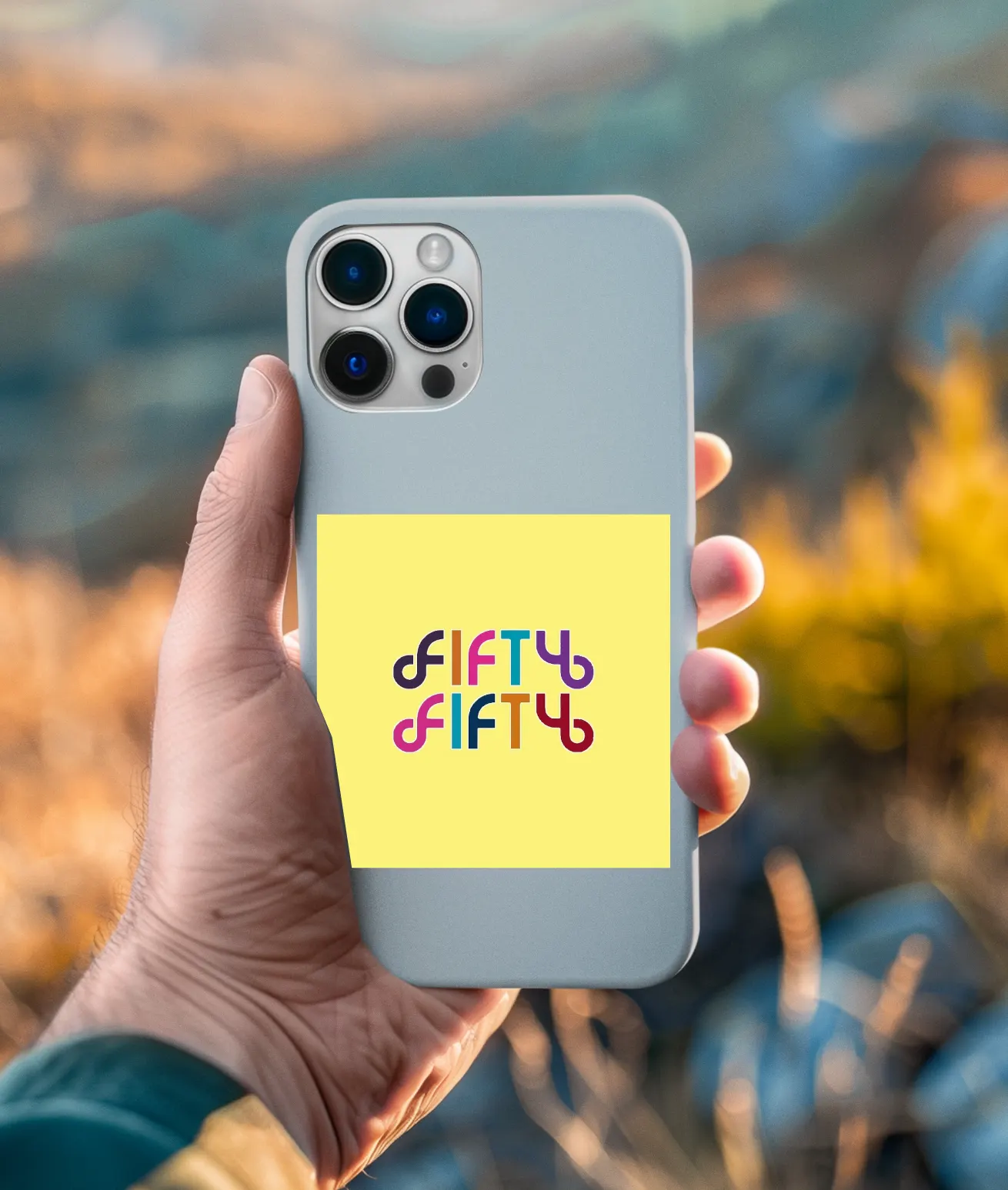 FIFTY FIFTY Rainbow Logo Phone Case - Image 10