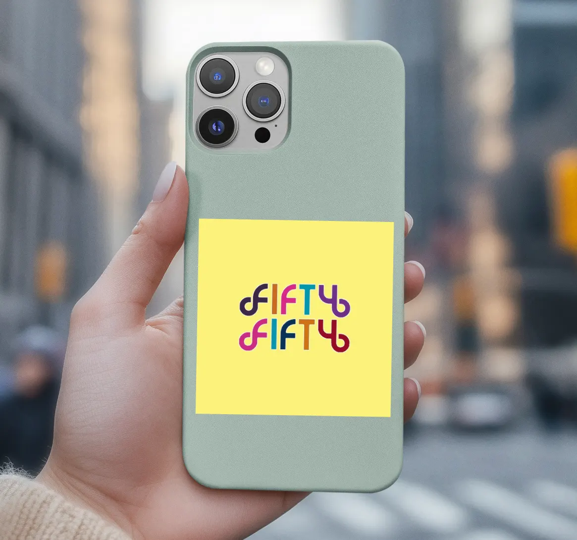 FIFTY FIFTY Rainbow Logo Phone Case - Image 8