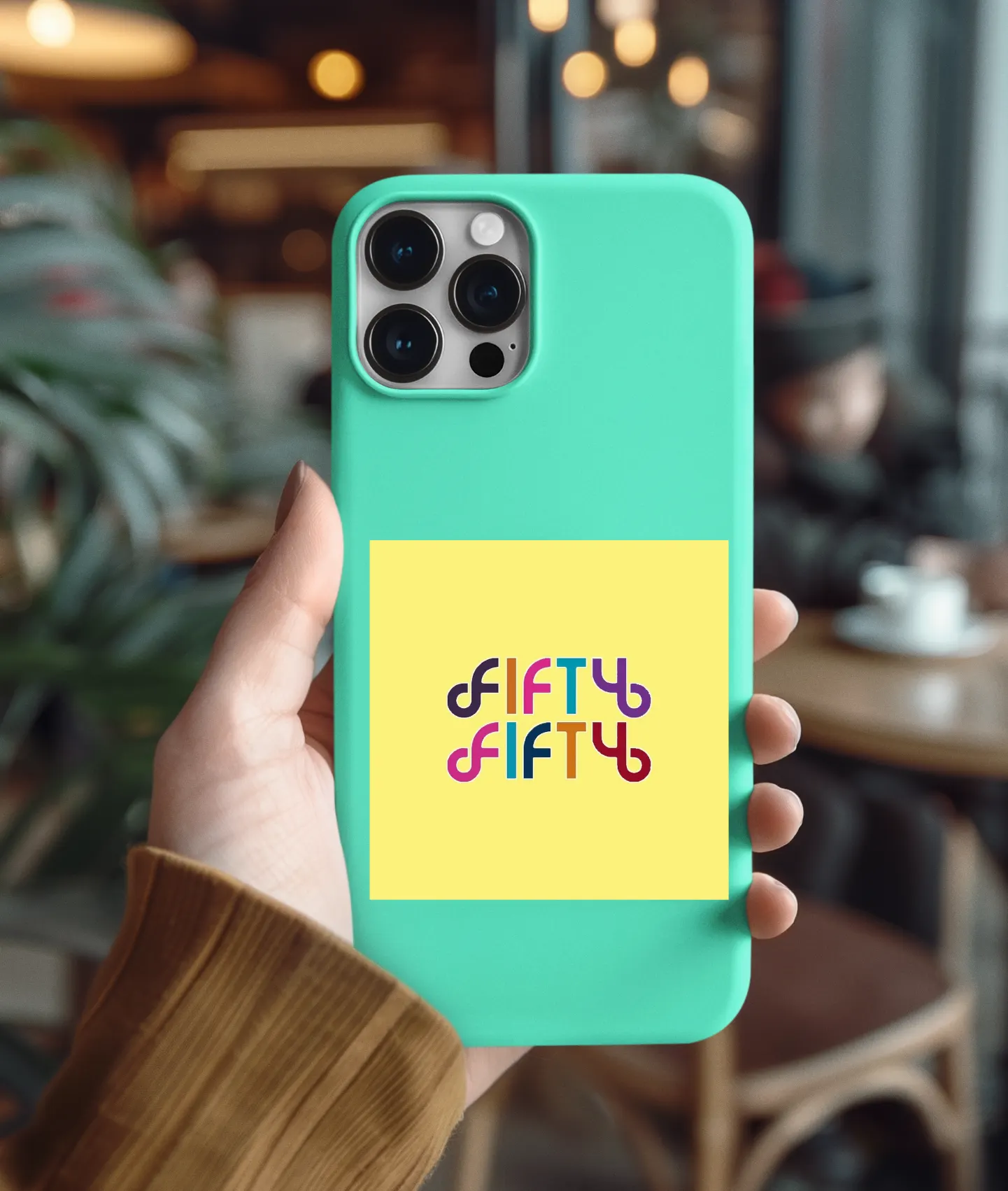 FIFTY FIFTY Rainbow Logo Phone Case - Image 14