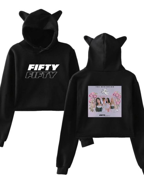 FIFTY FIFTY The Beginning Cropped Hoodie