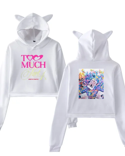 FIFTY FIFTY Too Much Part 1 Cropped Hoodie